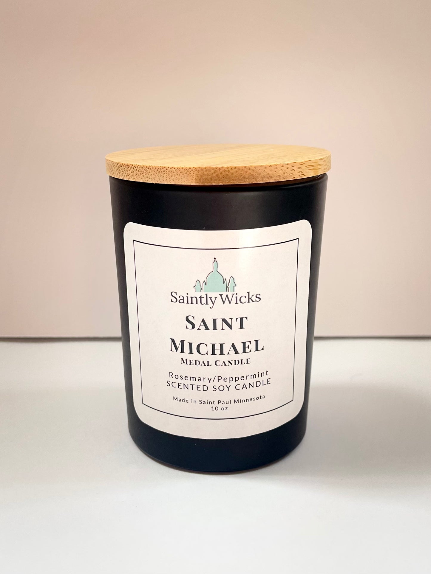 Saint Michael Medal Candle