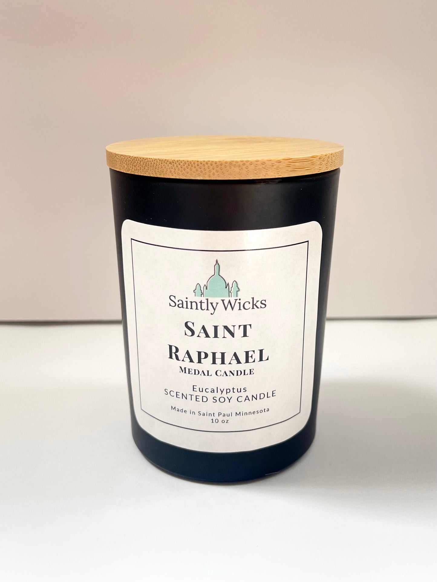 Saint Raphael Medal Candle